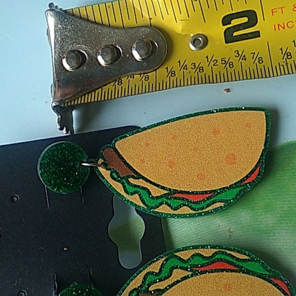 Fun Taco Fashion  Earrings - Picture 3 of 4